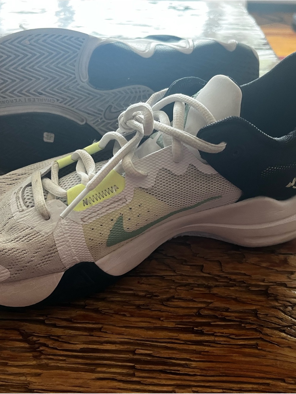 Nike White, Mint & Yellow Training Sneakers